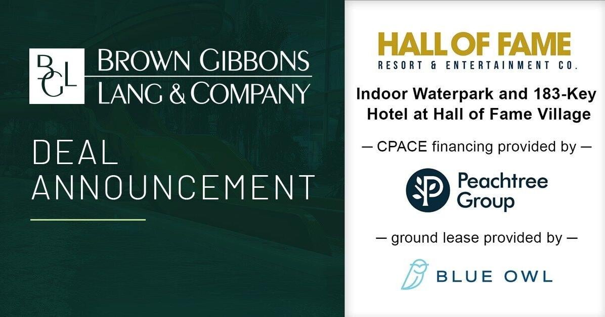 BGL Real Estate Advisors Structures $135 Million in Real Estate Financing for the Hall of Fame Village