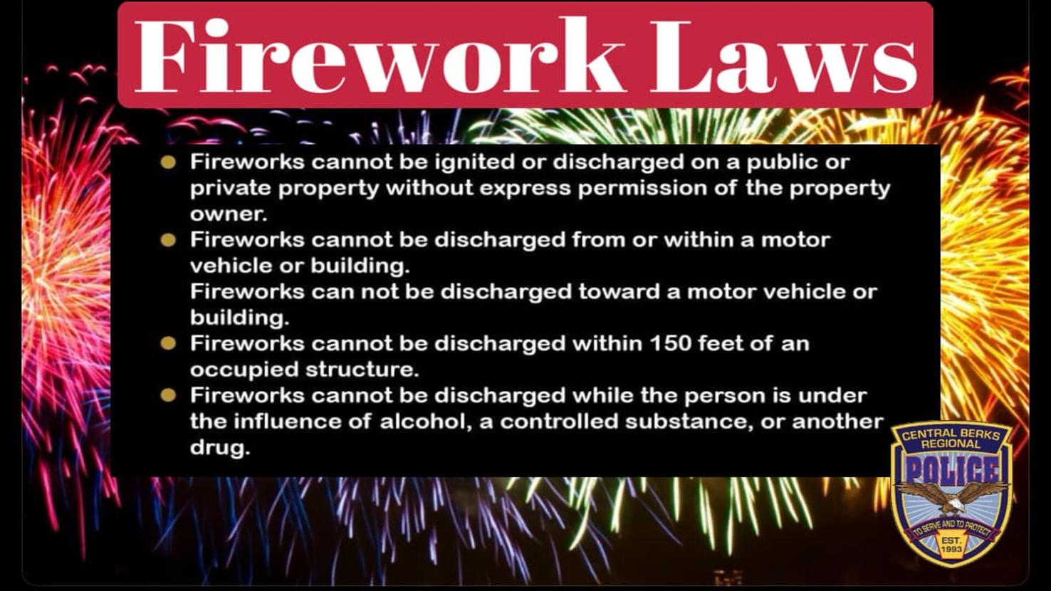 Berks County Fireworks 2025
