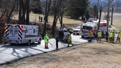 Pickup truck flips on its side during crash in E. Coventry Twp ...