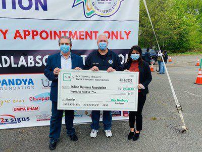 Nria Donates 2 500 To Coronavirus Testing Site In Edison Nj