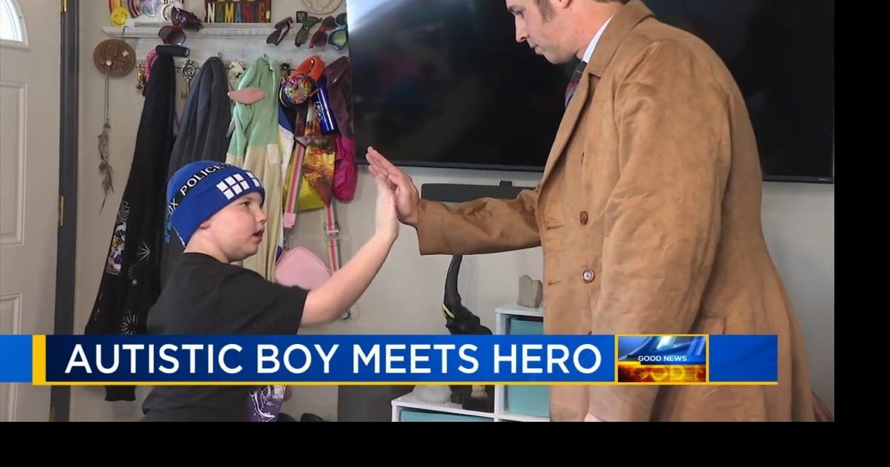 Child with Autism spectrum disorder meets television hero thanks to
