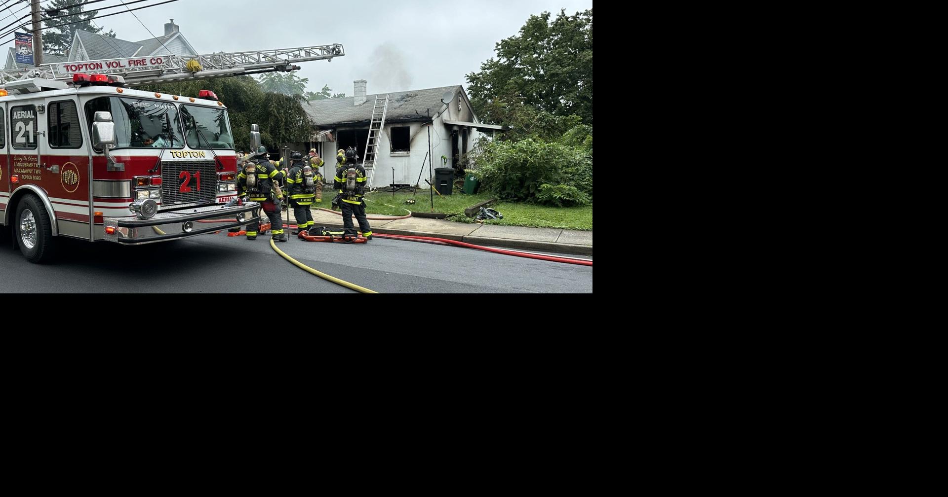 Fire guts home in Alburtis; 2 people taken to hospital | Lehigh Valley ...