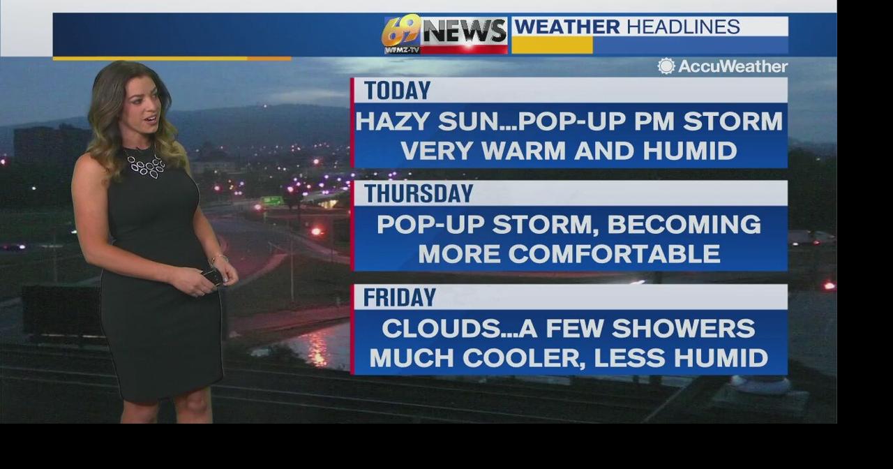 Muggy and stormy midweek, then some late week relief | Weather | wfmz.com