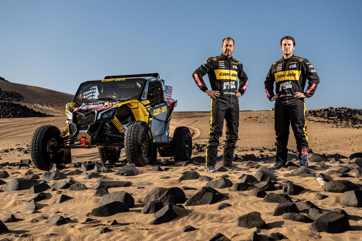 Can-Am Factory South Racing driver, Austin Jones, and his navigator, Gustavo Gugelmin, won the T4 category at the 2022 Dakar Rally in Saudi Arabia. ©BRP 2022 (CNW Group/BRP Inc.)