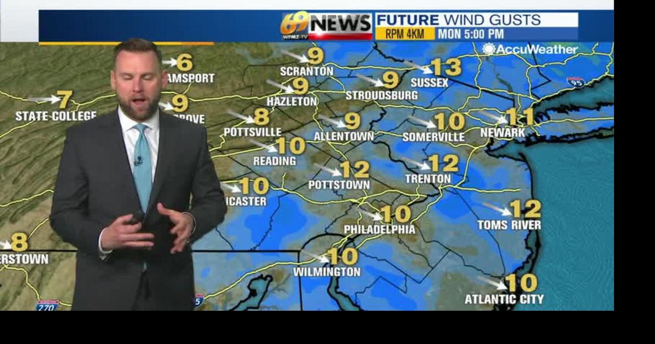 Becoming breezy and cooler this afternoon as sunshine returns and rain ...