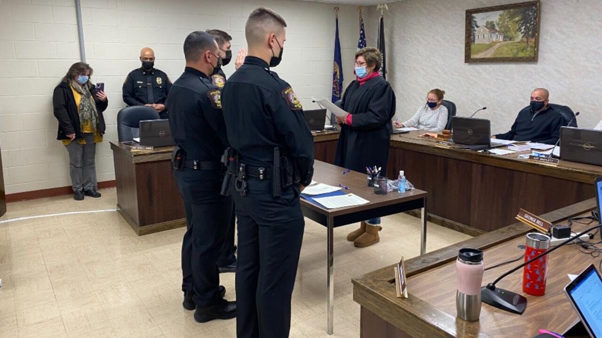 Exeter Township police officers sworn in