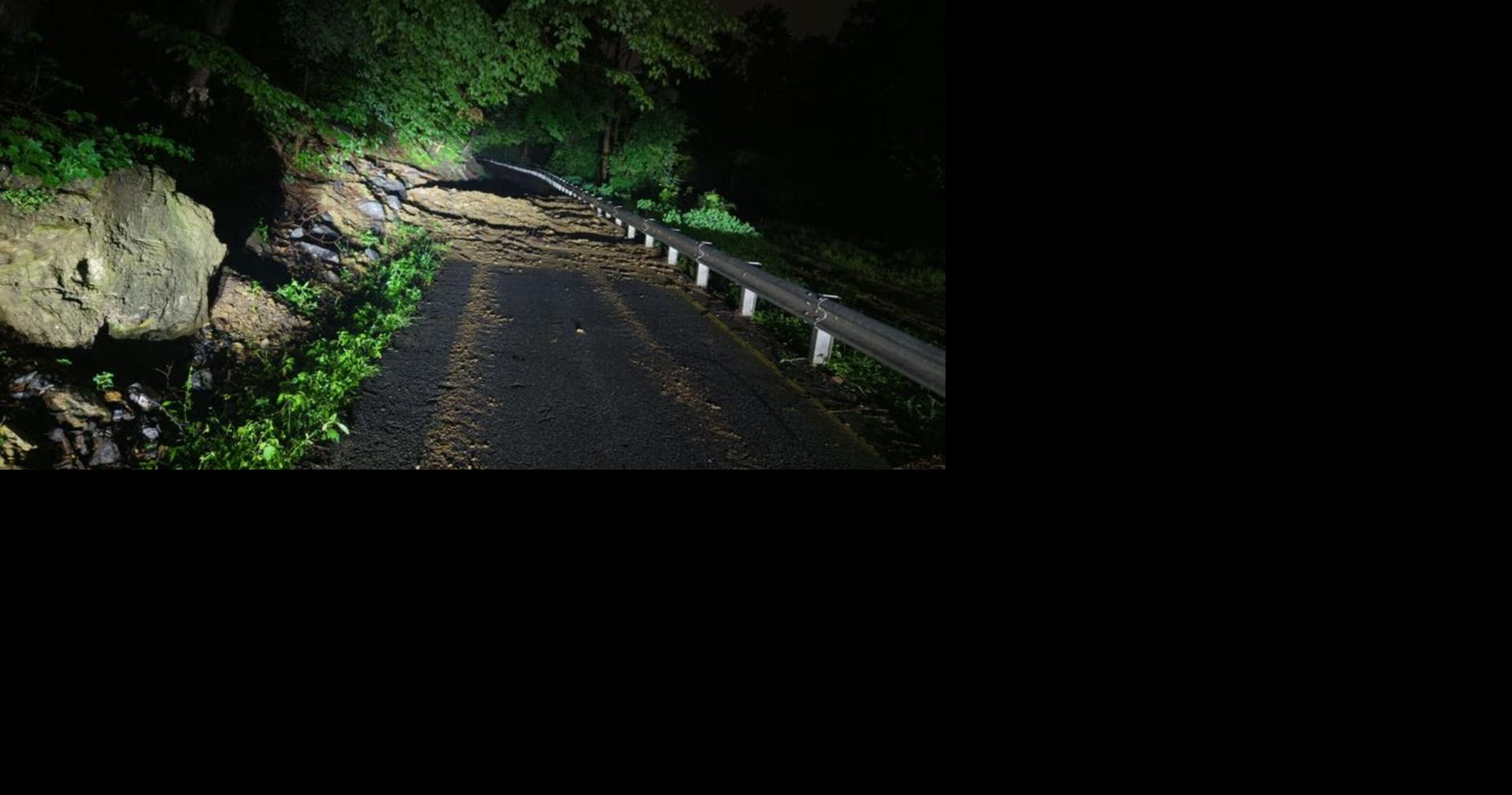 Riverside Drive mudslide in Lower Saucon Township
