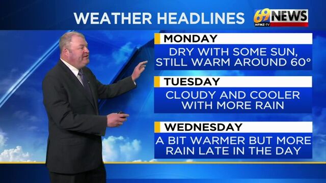 Mostly cloudy and warm today; rain arrives late tonight and continues ...