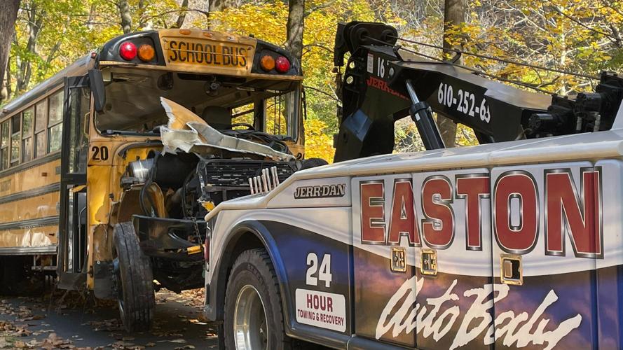 Damaged EASD school bus
