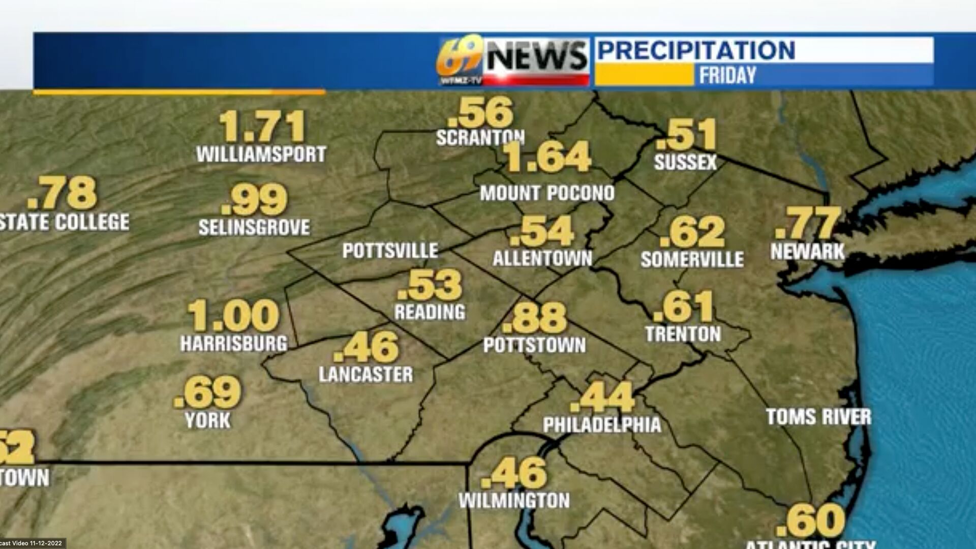 Weather 11/12/2022 | | Wfmz.com