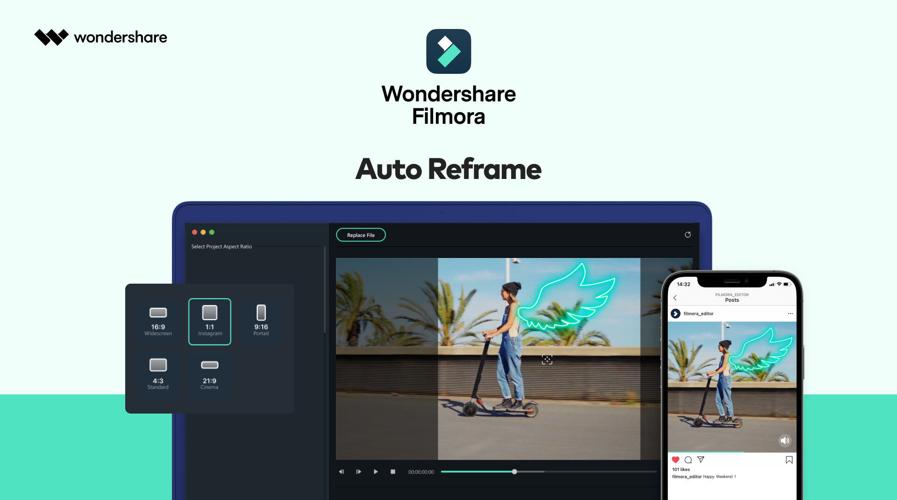 Wondershare Filmora Brings Auto Reframe Feature for Mac Users
