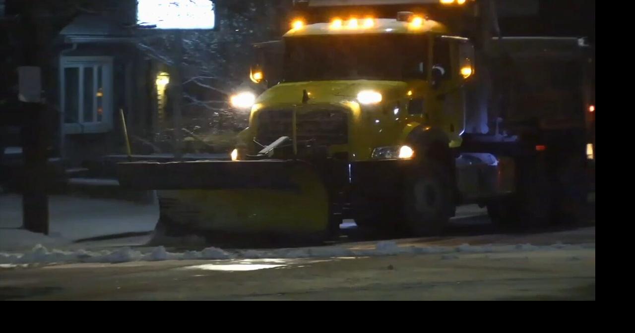 Road crews lay groundwork for potential wintry weather late Wednesday ...