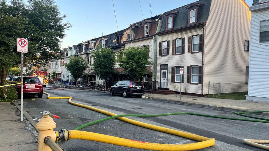 PHOTOS: Fire destroys rowhomes in Easton | Lehigh Valley Regional News ...