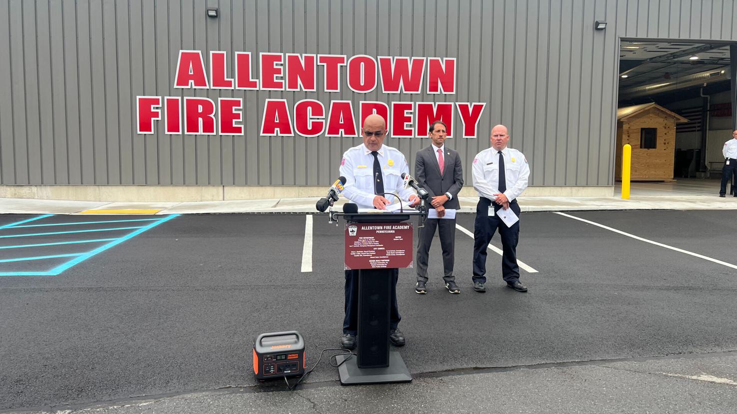 New Allentown Fire Academy is dedicated to former Assistant Fire Chief Chris Kiskeravage