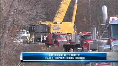Interstate 80 open after crews remove oversized crash debris | Poconos ...