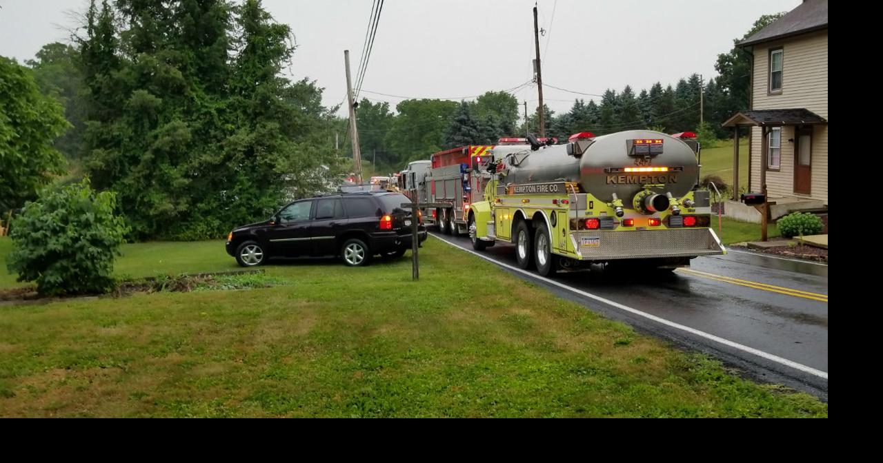 Crews fight fire in Lehigh County after lightning strikes house ...