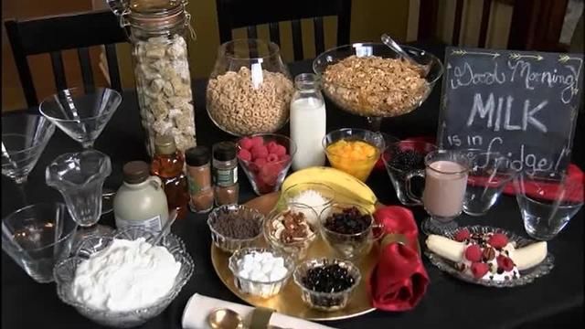 How to Set up a Hot Cereal Breakfast Bar for Brunch Entertaining