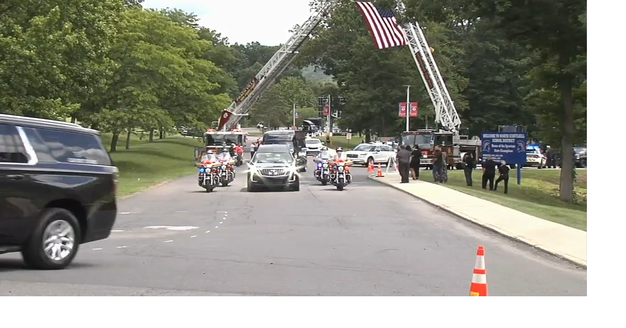 'I just wish cops would stop dying': Retired NYPD detective travels to Schuylkill County for fallen trooper's funeral