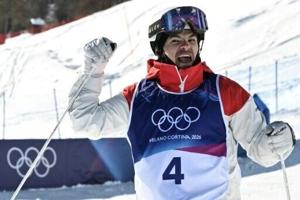 'King of the Moguls' Kingsbury bows out on top with Olympic dual moguls gold