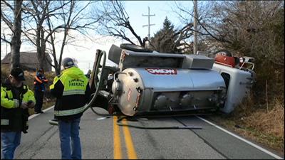 Tanker truck overturns, spills 1,500 gallons of cooking oil | News ...