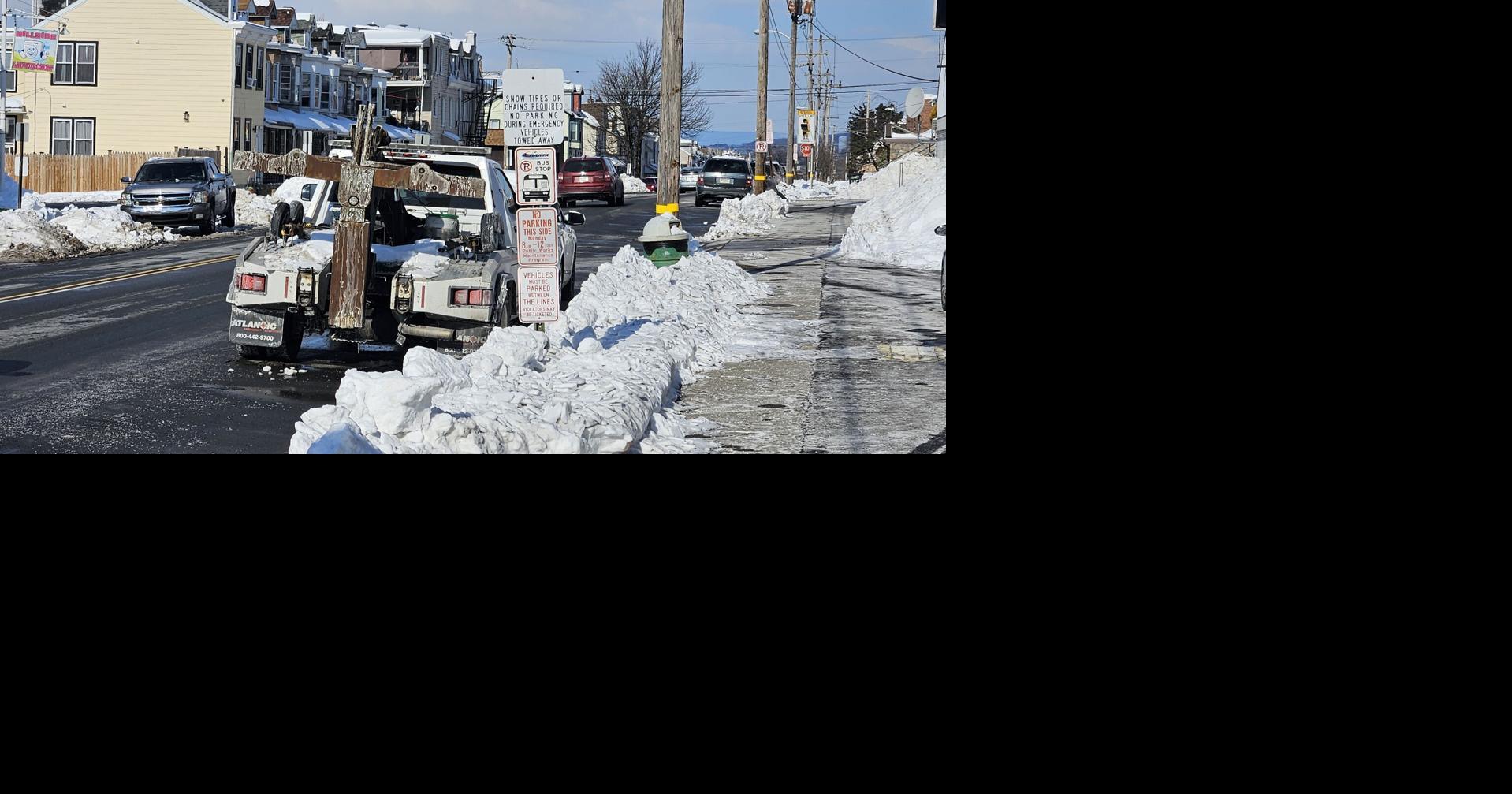 Snow way: Reading's public works opposes proposal to get cars off emergency routes for 3 or more inches of snow