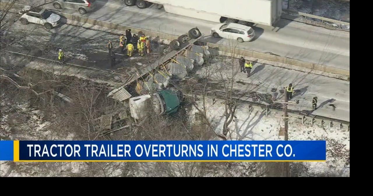 Overturned tractor trailer causes delays on Pa Turnpike | Berks ...