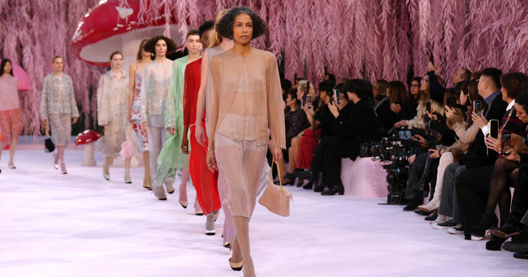 Chanel couture gets a breath of fresh air and stars . Armani revamps