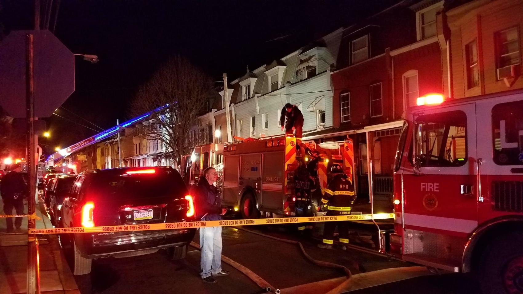 5 READING, PA FIREFIGHTERS INJURED AT DOUBLE FATAL FIRE | Firefighter ...