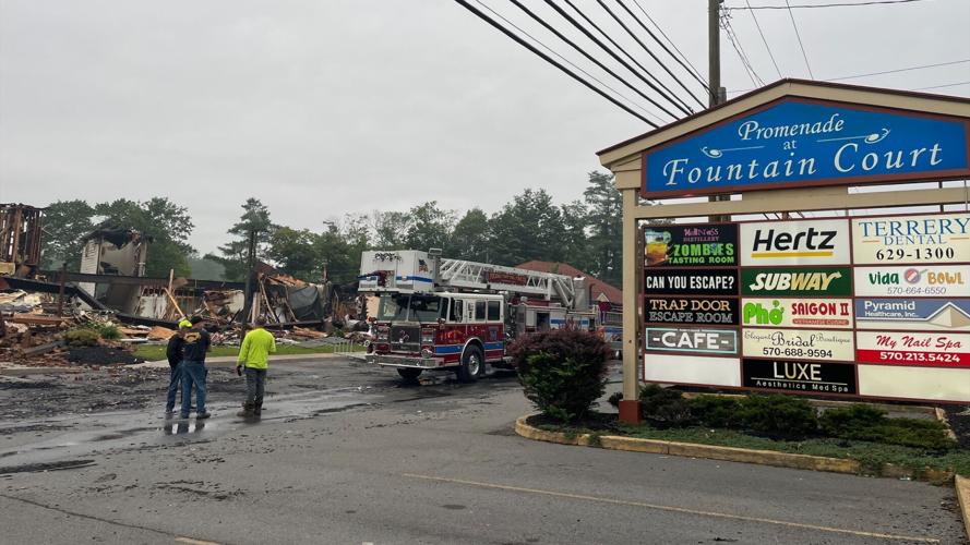 PHOTOS: Fire at Poconos shopping center | Poconos and Coal Region ...