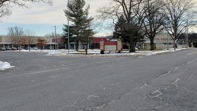 Governor Mifflin High School in winter - snow