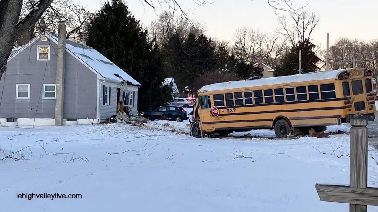 School bus carrying students crashes into Washington Twp. home ...