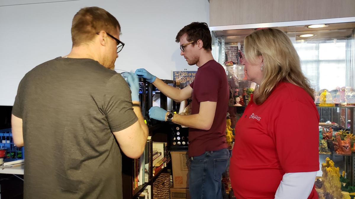 3d Printed Face Shields Being Made Inside Goggleworks