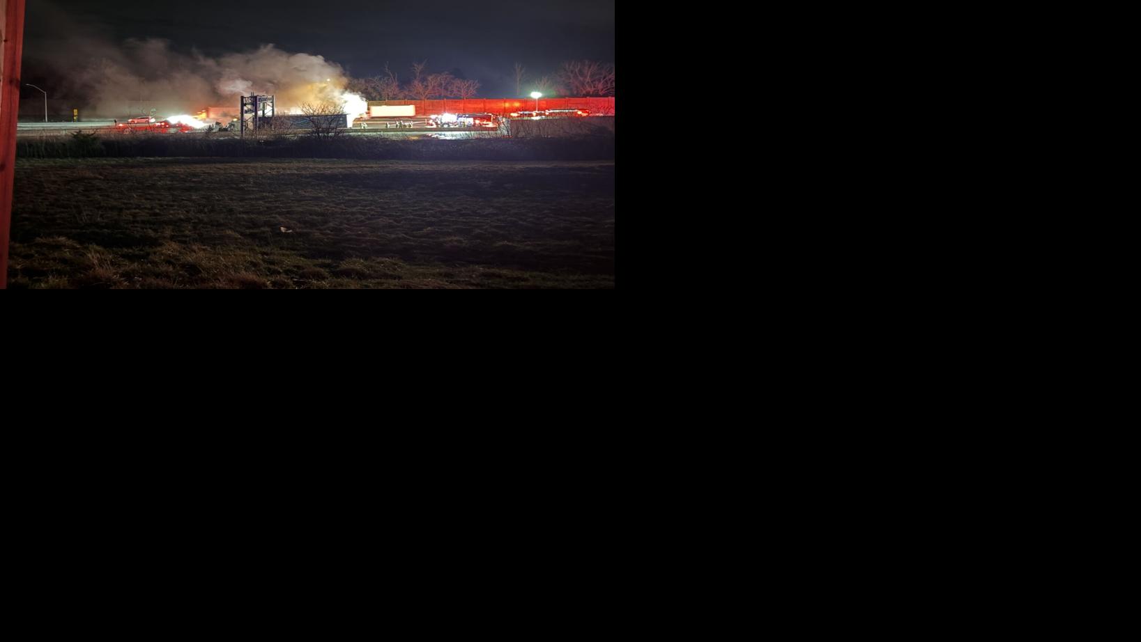 Tractor trailer fire shuts down lane on I-78 in Upper Saucon Township ...