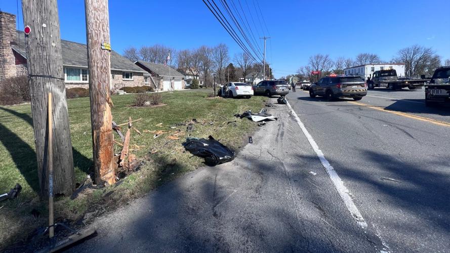 Violent crash scatters debris in Lower Nazareth Lehigh Valley