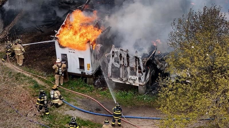 Barn fire destroys shop, apartments in northern Berks County | Berks ...