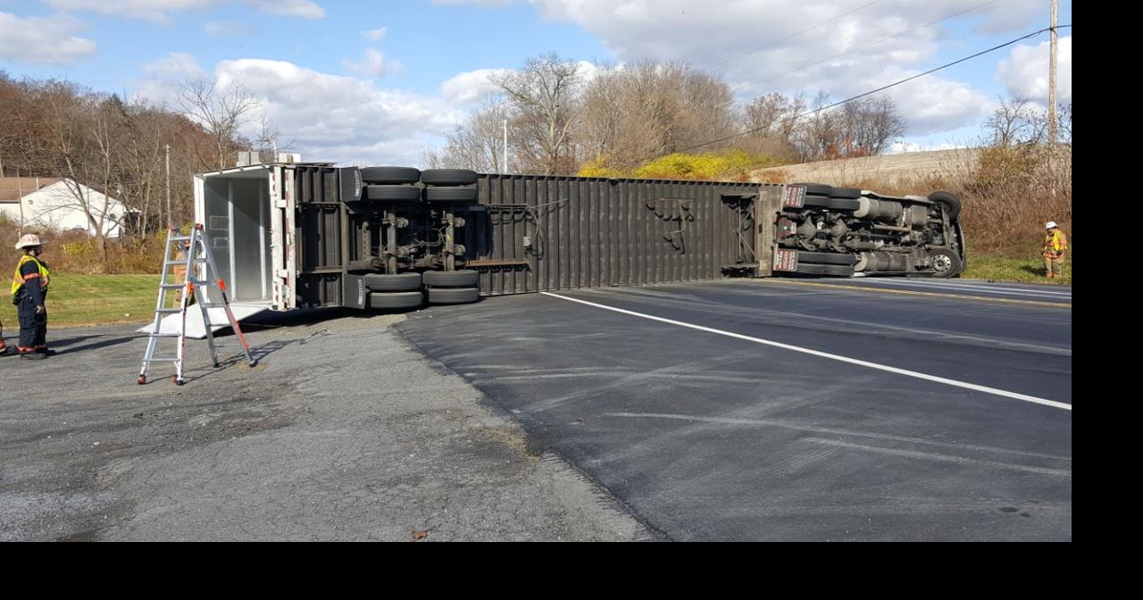 Tractor trailer crash in Lehigh County closes Route 309 | Lehigh Valley ...