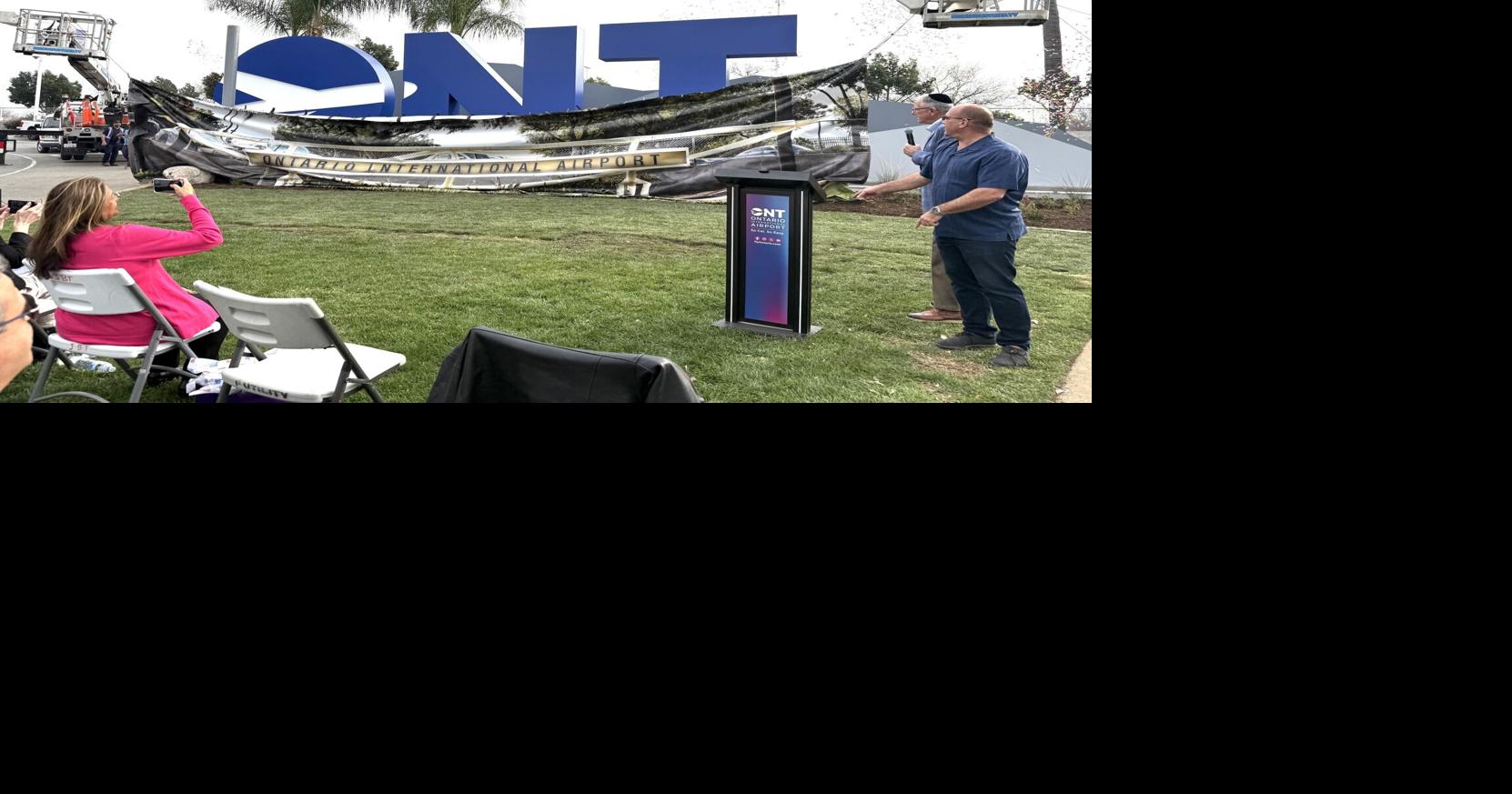 Ontario International Airport unveils bold new monument sign celebrating a new era for ONT