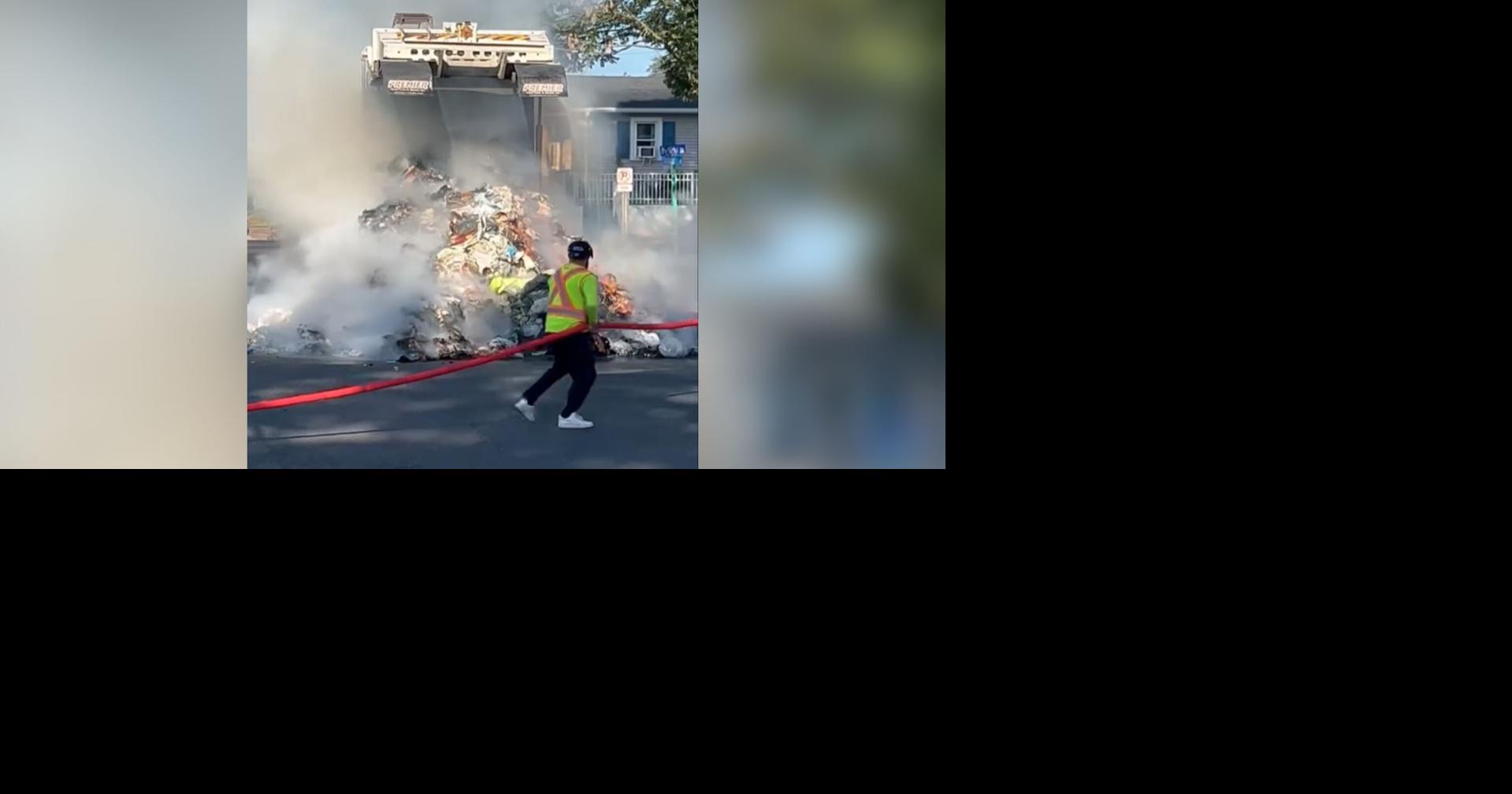 Crews contain garbage truck fire on Salisbury Road | Lehigh County ...