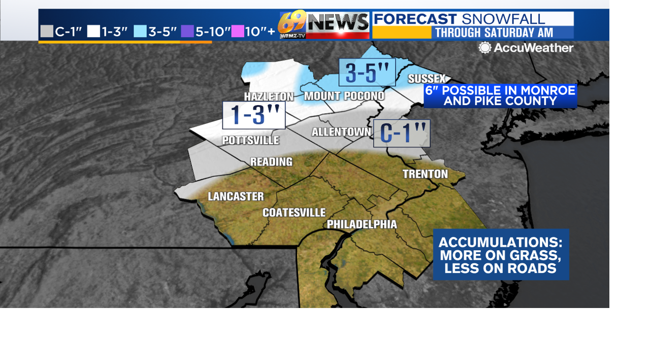 Latest Projected Snowfall Map
