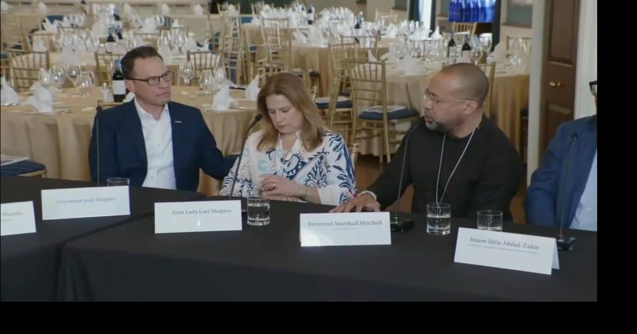 Nearly a year after arson attack, Gov. Shapiro hosts interfaith roundtable at Governor’s Mansion