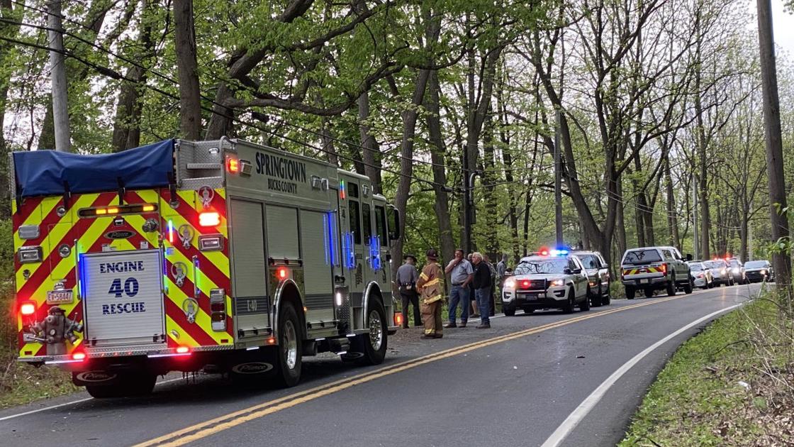 Person flown to hospital after crash on Route 412 in Bucks