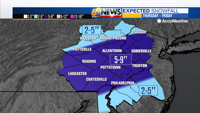 Snowfall forecast: Thursday and Friday