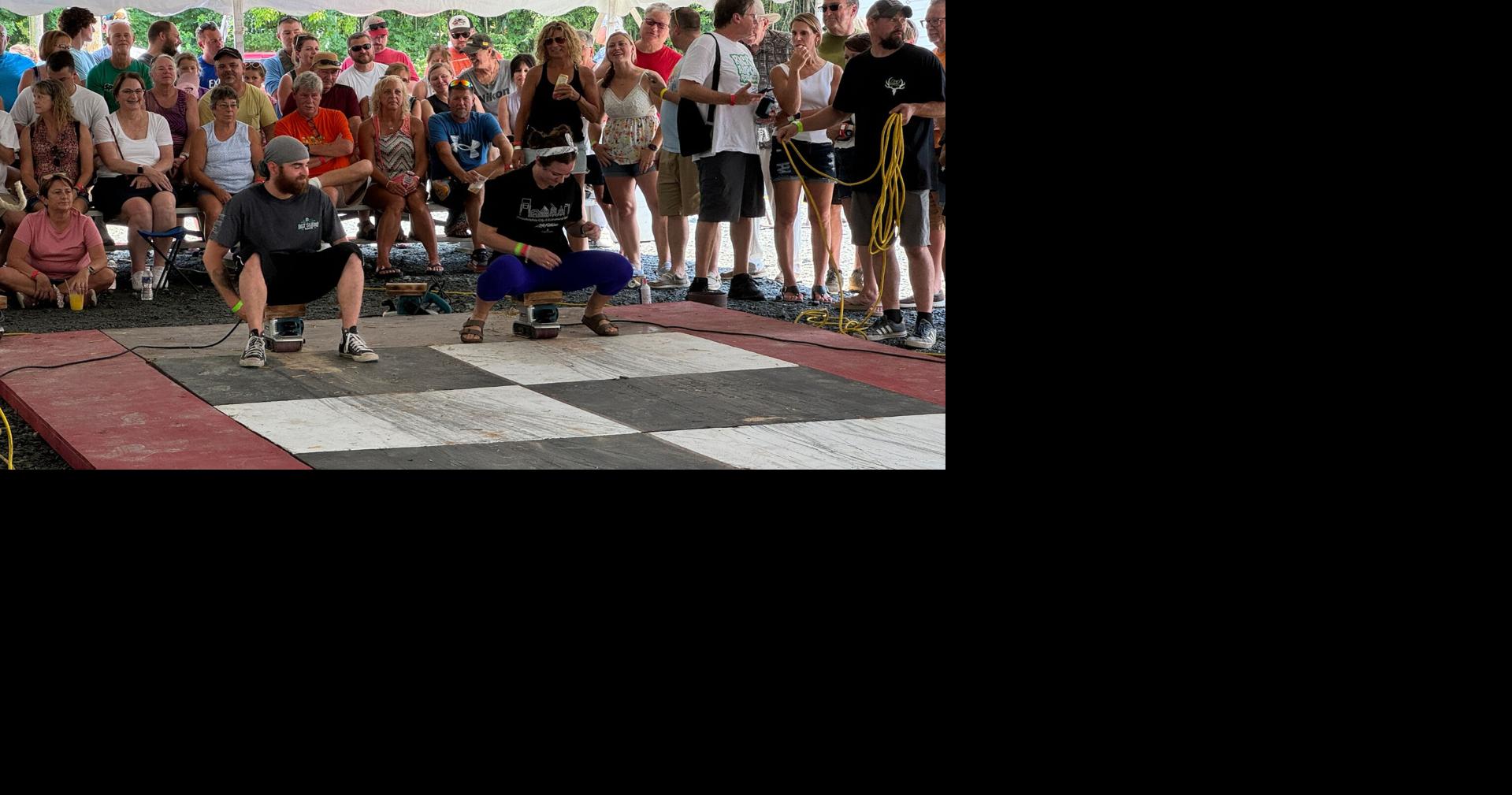 Hundreds turn out for annual belt sander race at Bertie's | Berks ...