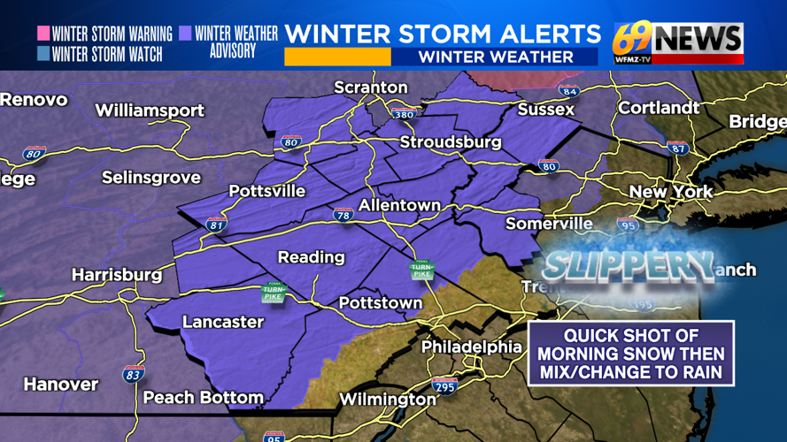 Accumulating snow will make for slick travel Tuesday morning | Weather ...