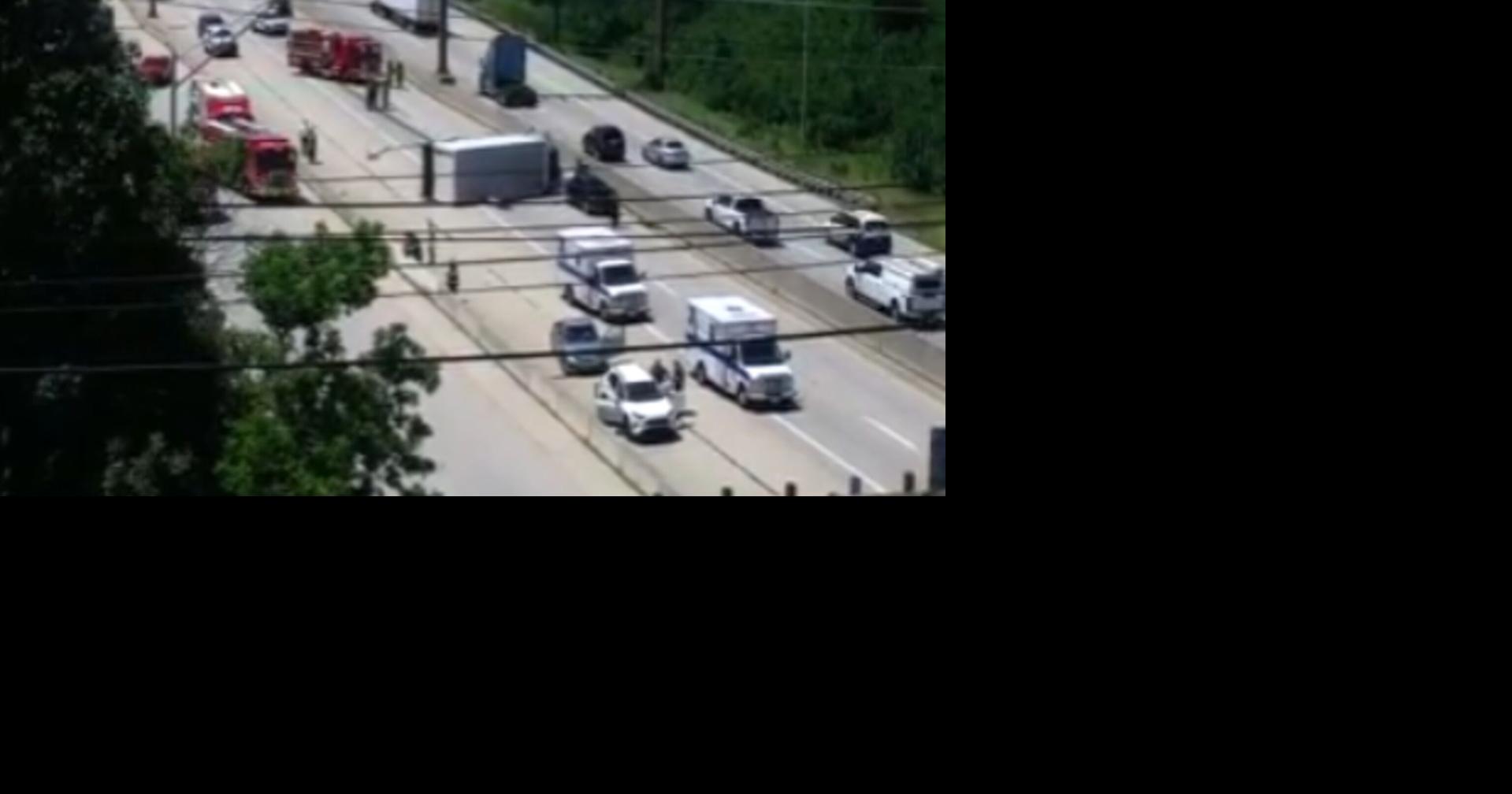Box truck overturns in multivehicle crash on Route 22 in Bethlehem ...