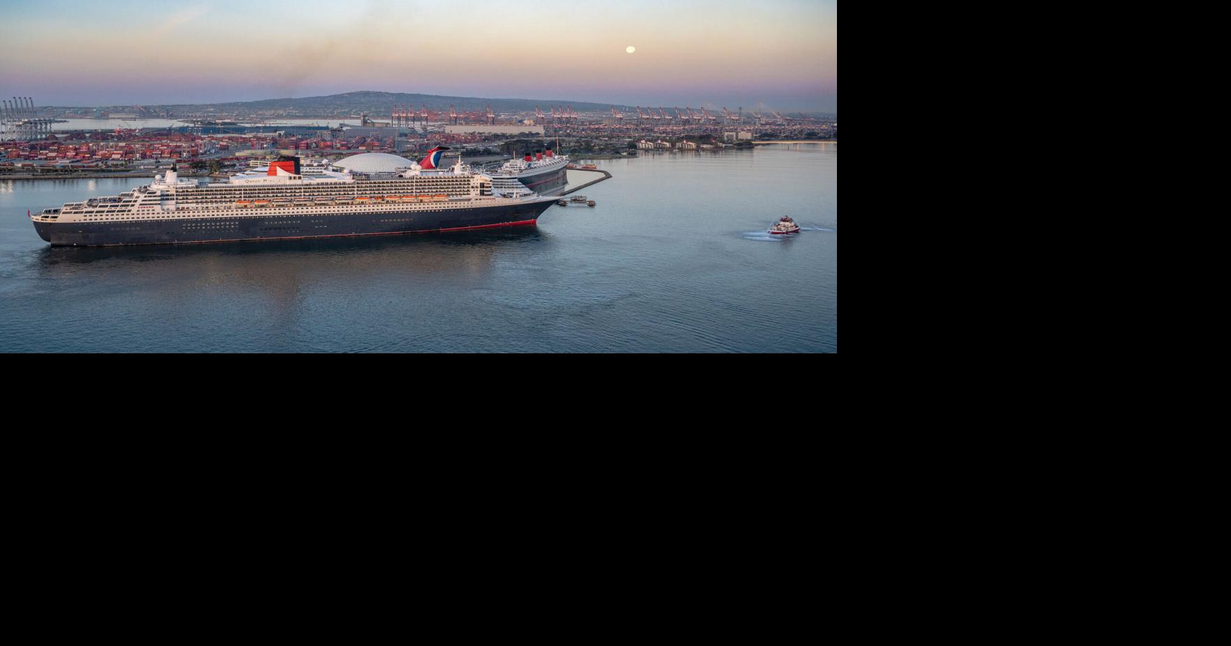 Cunard's Flagship Queen Mary 2 Reunites with Her Legendary Namesake, The Queen Mary for the First Time in 20 Years