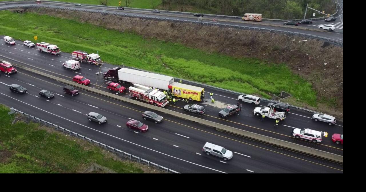 Driver hurt after trucks crash on Route 22 in South Whitehall Lehigh