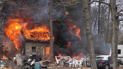 Fire engulfs house in Chestnuthill Twp.; Woman, pets escape | Monroe ...