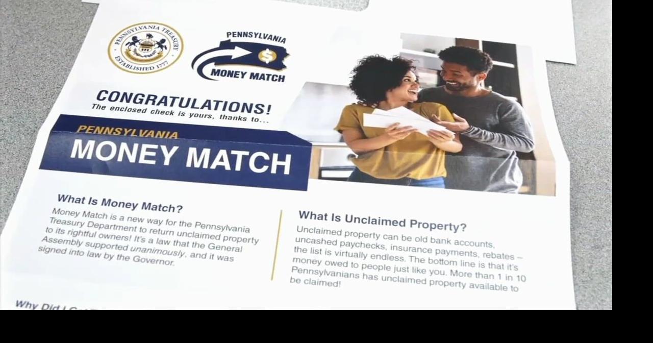 Pa. Money Match program to send $1.7M in unclaimed property to ...