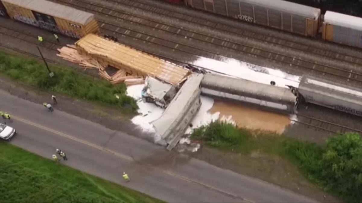 Norfolk Southern Cleaning Up Allentown Train Derailment Lehigh